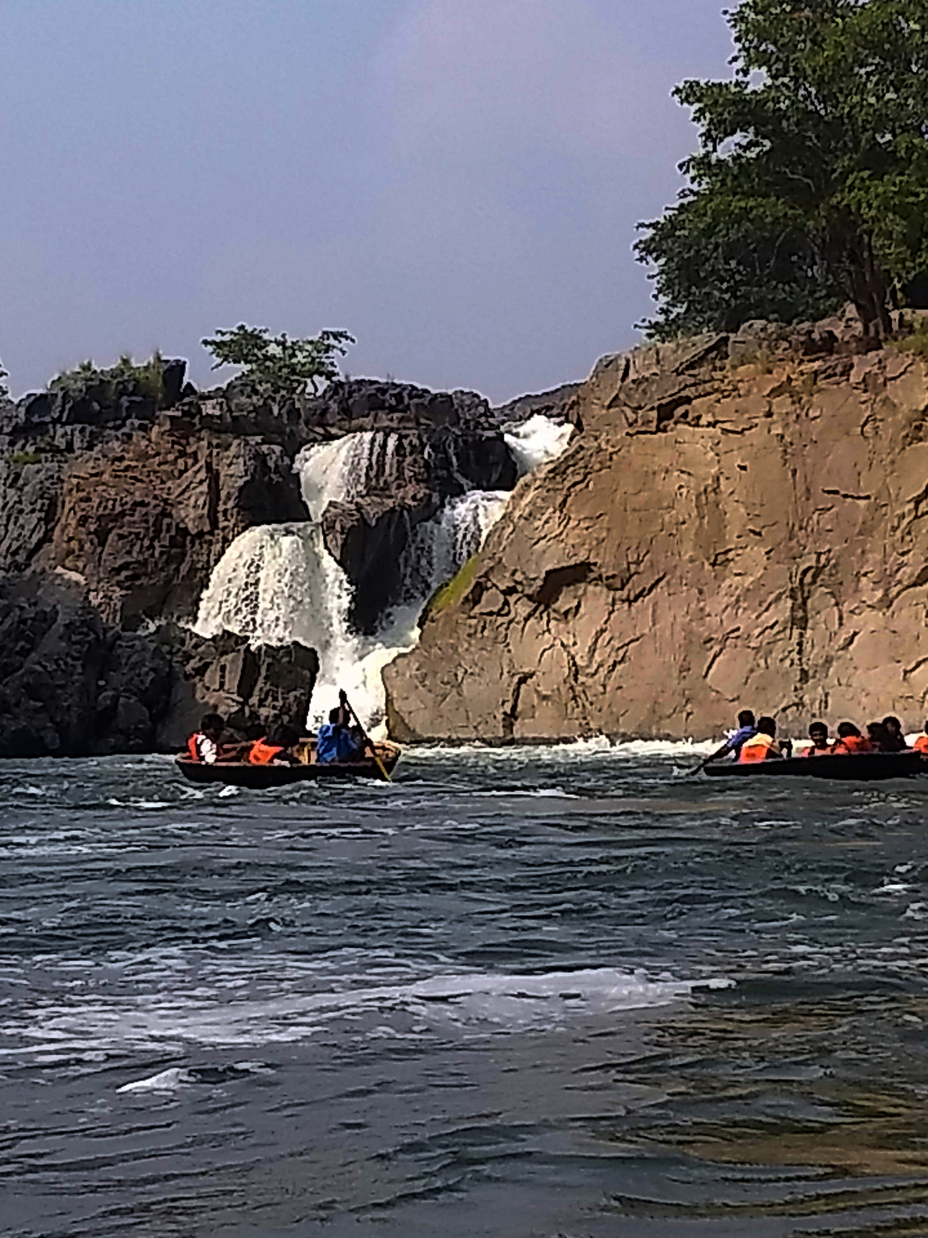 Coracle Ride at Hogenakkal Falls View Point